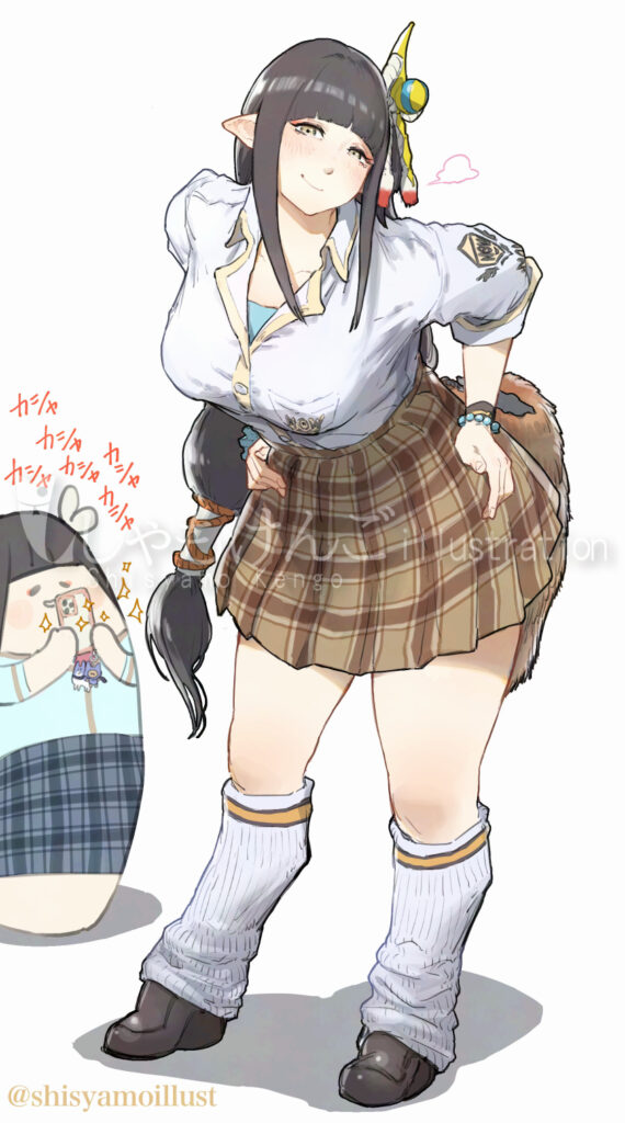 モンスターハンター ヒノエ ミノト 女子高生 JK　制服