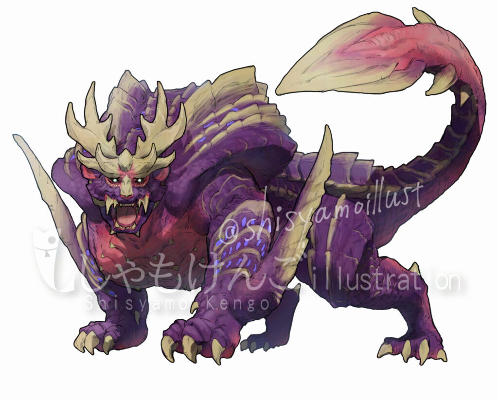 モンスターハンターRISE ライトノベル表紙サンプル マガイマガド