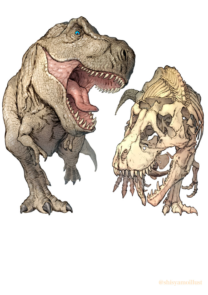ティラノサウルス展のメインビジュアル（企業案件サンプル）差分